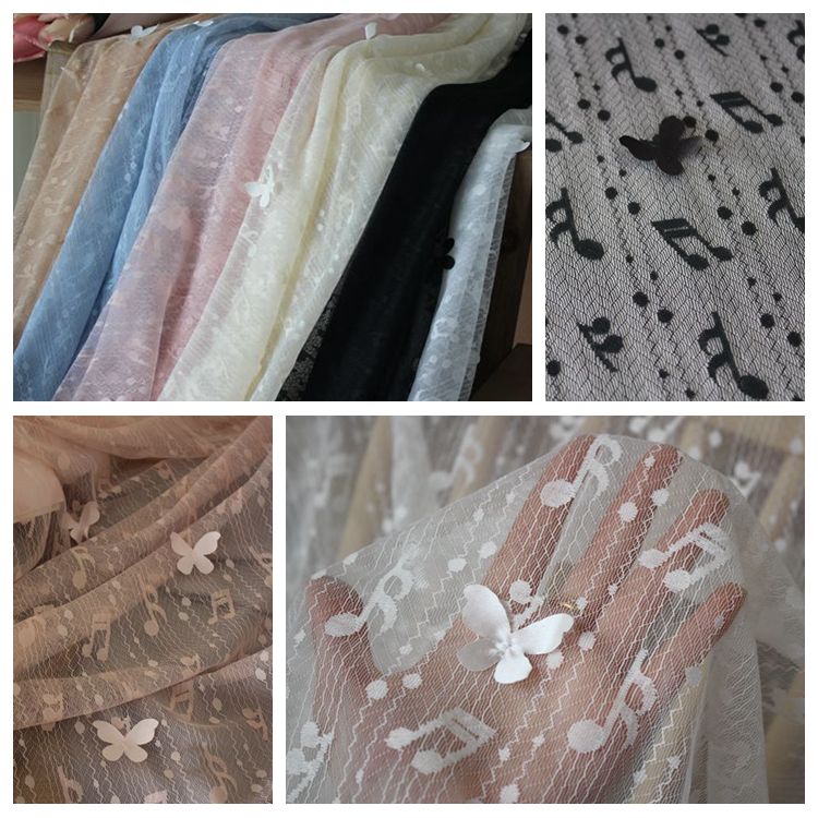 Luxury Note 3D Butterfly Tulle Width 150cm TF0100-Lace Fabric Shop
