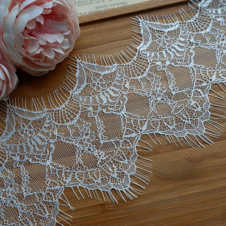 Chantilly Lace Trimming Width 9-13 cm LT0214-Lace Fabric Shop