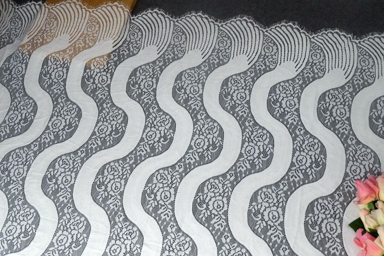 Luxury Chantilly Lace Fabric Width 150 cm CHL0112-Lace Fabric Shop