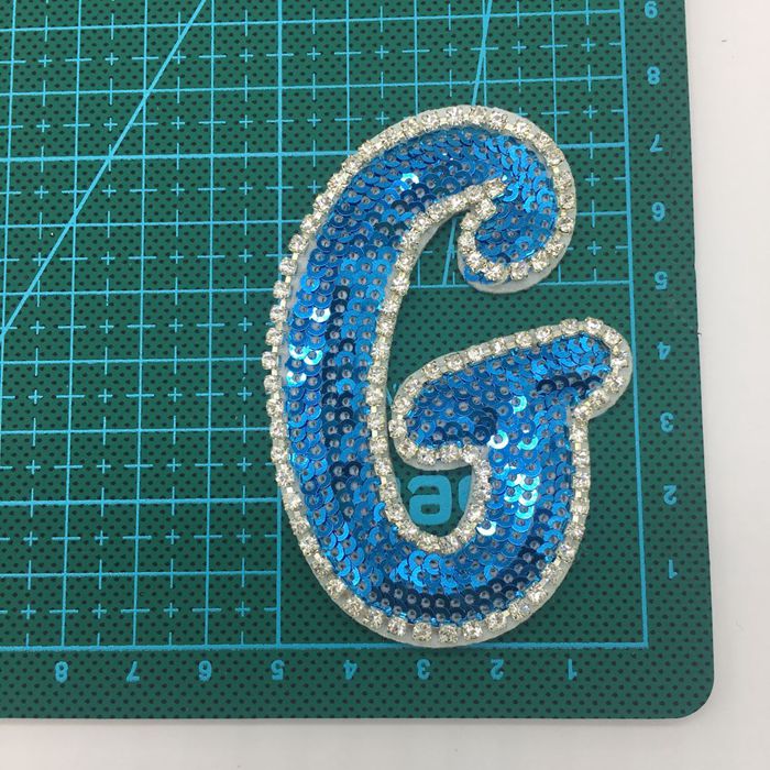 Sequins Letters Cloth Sticker Accessories BA0049-Lace Fabric Shop