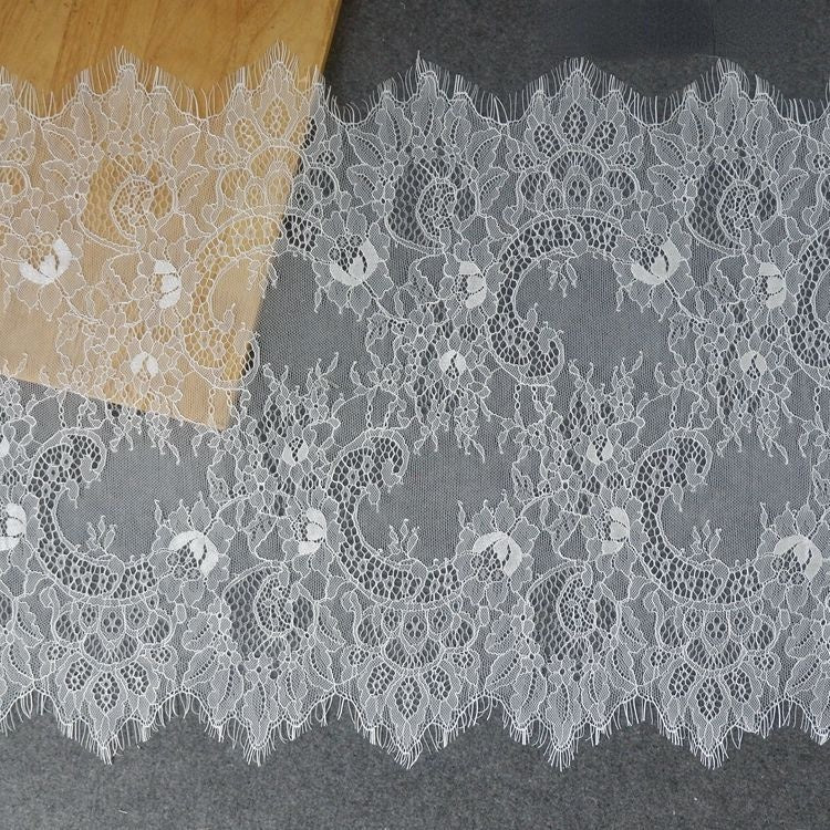 Chantilly Lace Trim Width 45 cm LT0053-Lace Fabric Shop