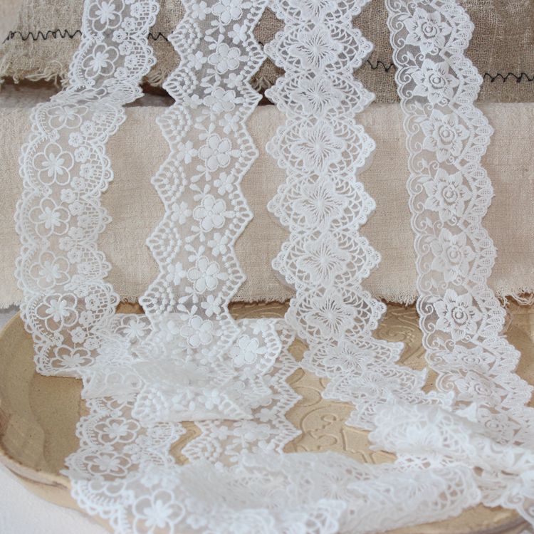 Embroidery Flower Lace Trim Width 6 cm LT0372-Lace Fabric Shop