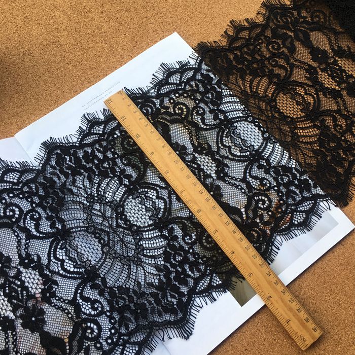 Chantilly Lace Trim Width 22-33cm LT0019-Lace Fabric Shop