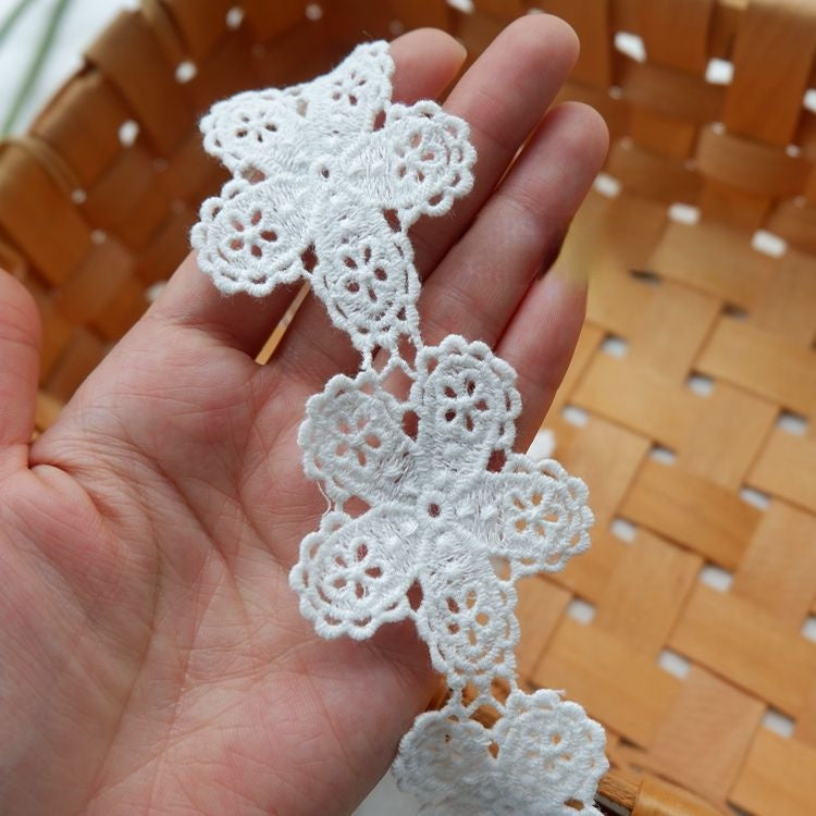 Floral Guipure Lace Trim Width 2-5 cm LT0025-Lace Fabric Shop