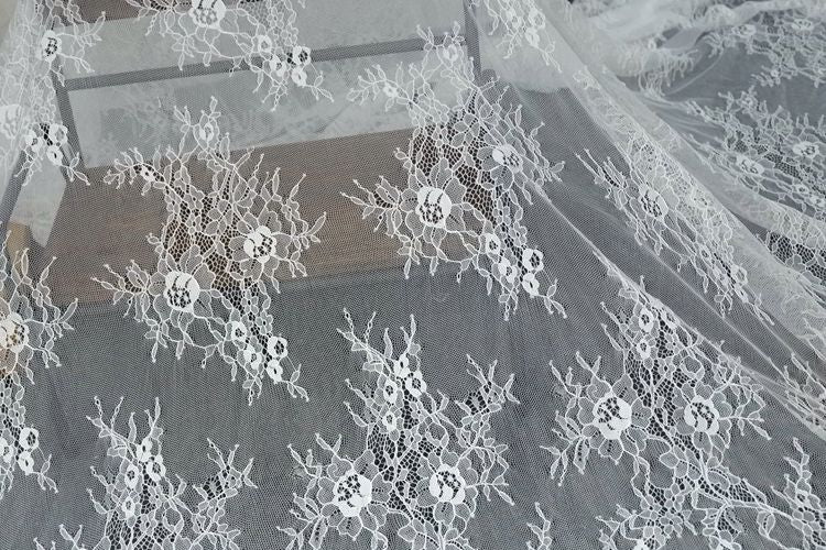 Chantilly Lace Clothing Fabric Width 150 cm CHL0103-Lace Fabric Shop