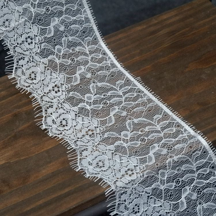 Chantilly Lace Trim Width 10-21 cm LT0039-Lace Fabric Shop