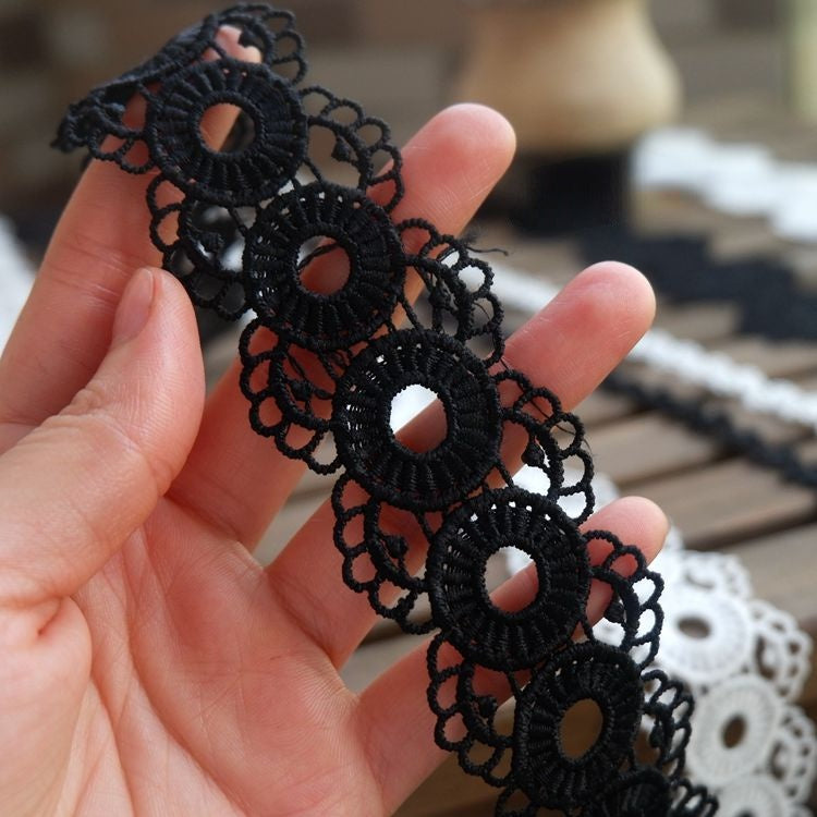 Guipure Lace Trim Flower Width 1-6 cm LT0311-Lace Fabric Shop