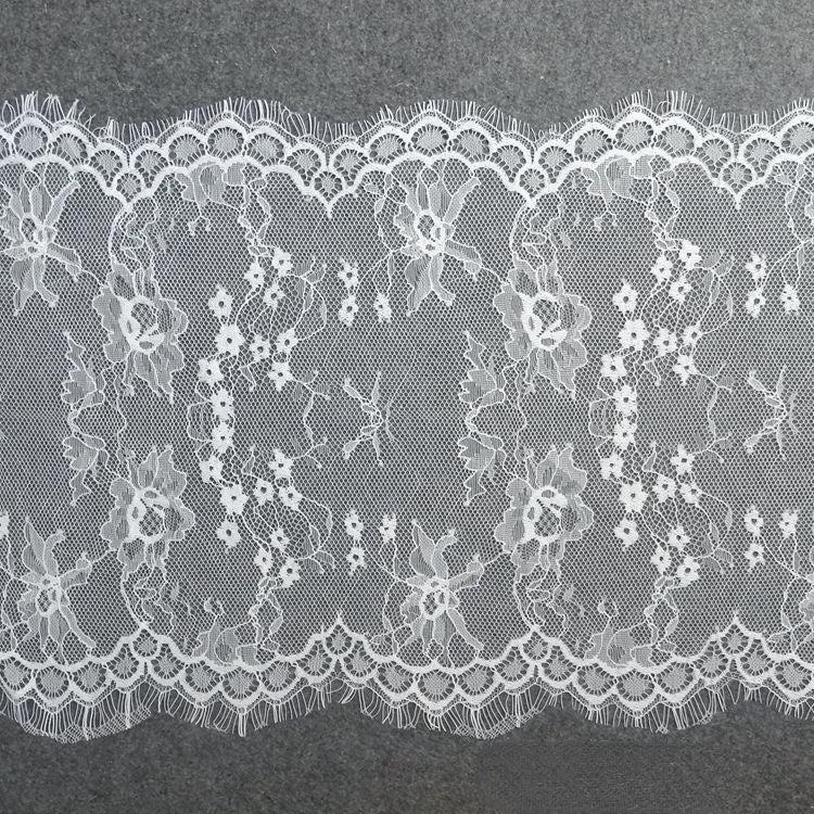 Eyelash Lace Trim Width 17-36 cm LT0058-Lace Fabric Shop