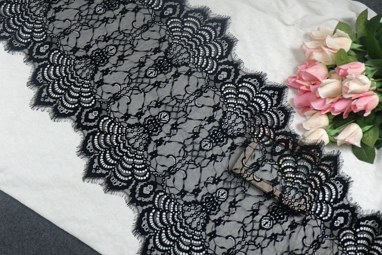 Chantilly Lace Trim Fabrics Width 46 cm LT0304-Lace Fabric Shop