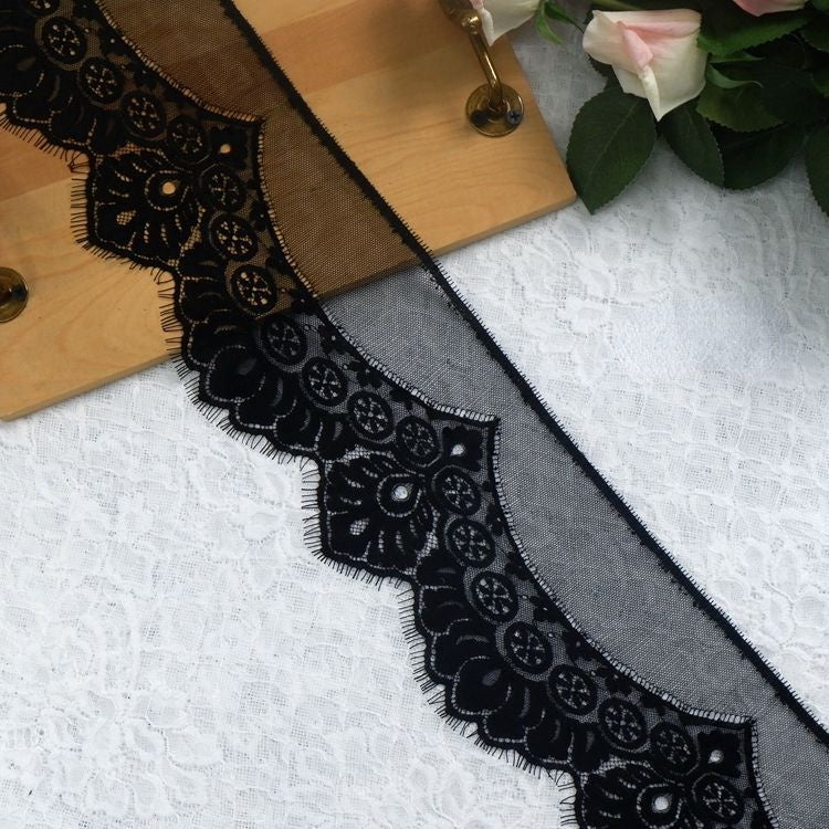 Lace Trim Fabric Width 13-17cm LT0157-Lace Fabric Shop