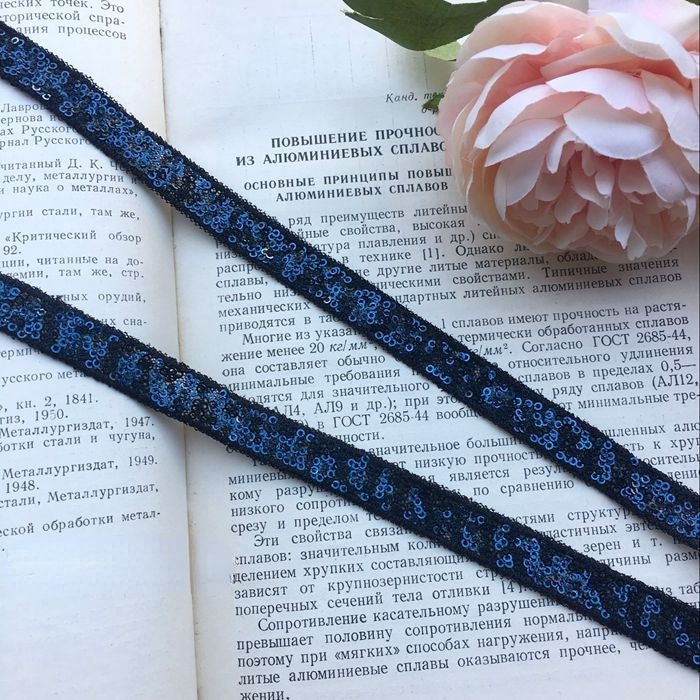 Beaded Sequins Color Trim Fabrics BT0042-Lace Fabric Shop