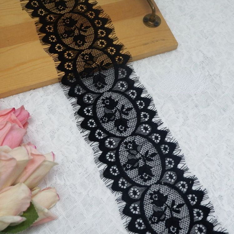 Gloss Lace Trim Width 11-15 cm LT0077-Lace Fabric Shop