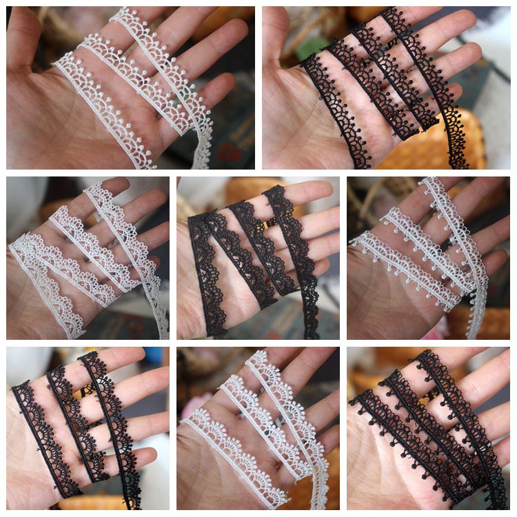 Hollow Neckline Lace Trim Width 1 cm LT0356-Lace Fabric Shop