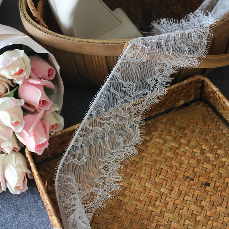 Chantilly Laces Trim Material Width 9-14 cm LT0354-Lace Fabric Shop