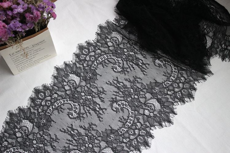 French Color Lace Trim Width 33-35 cm CL0020-Lace Fabric Shop
