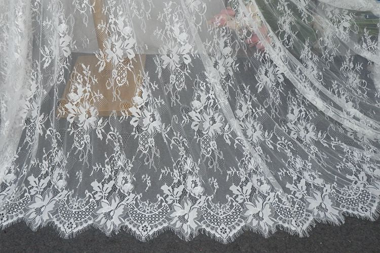 Chantilly Lace Fabric Width 150 cm CHL0043-Lace Fabric Shop