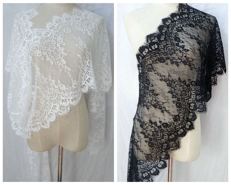 Eyelash Lace Trim Width 17-36 cm LT0058-Lace Fabric Shop