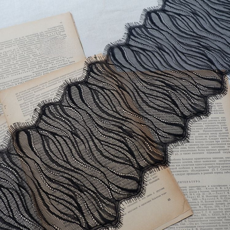 French Lace Trim Fabric Width 19 cm LT0210-Lace Fabric Shop