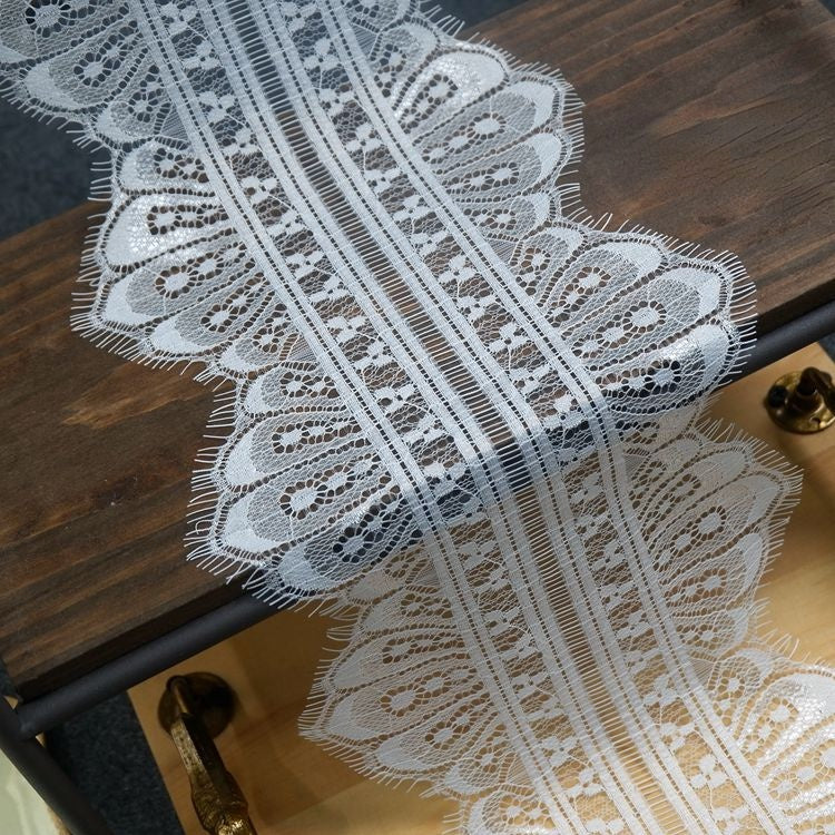 Gloss French Lace Trim Width 7-19 cm LT0023-Lace Fabric Shop