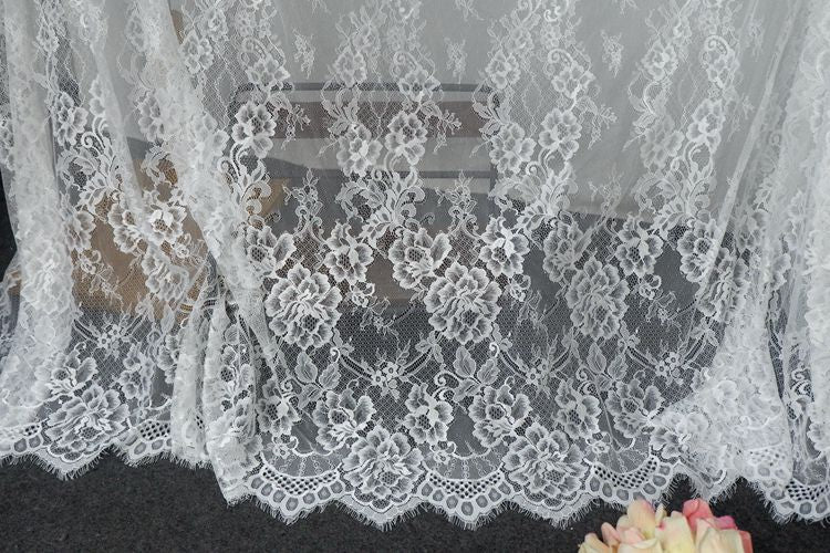Chantilly Lace Fabric Width 150 cm CHL0056-Lace Fabric Shop