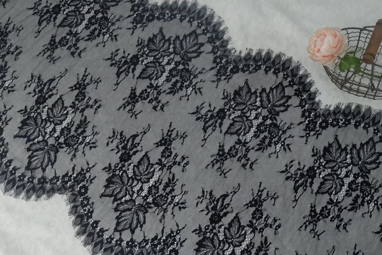 Wedding Chantilly Lace Fabric Width 50 cm CHL0080-Lace Fabric Shop