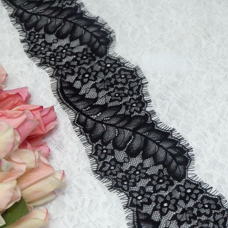 Chantilly Lace Trim Width 12 cm LT0038-Lace Fabric Shop