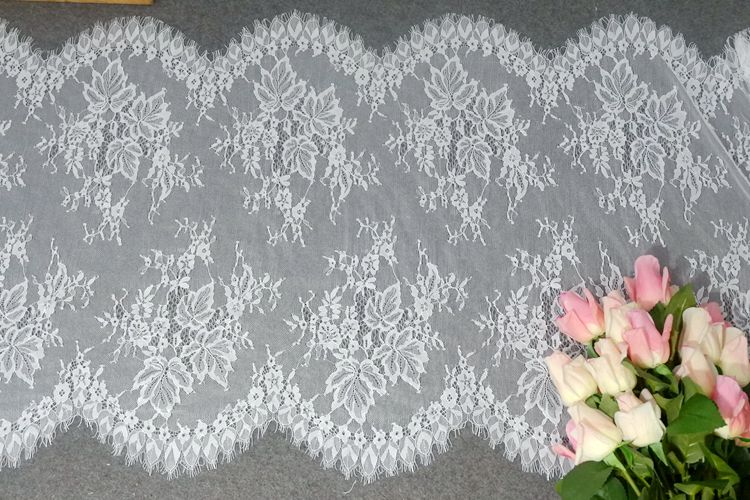 Wedding Chantilly Lace Fabric Width 50 cm CHL0080-Lace Fabric Shop