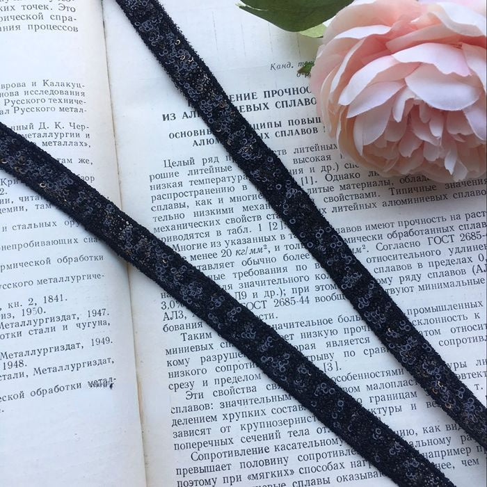 Beaded Sequins Color Trim Fabrics BT0042-Lace Fabric Shop