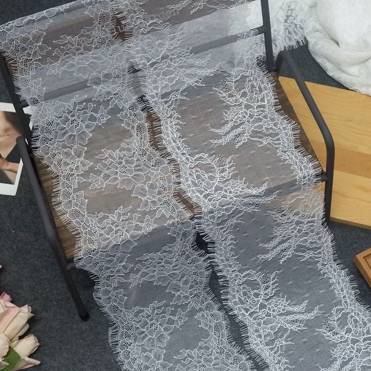 French Lace Trim Width 15-18 cm LT0020-Lace Fabric Shop