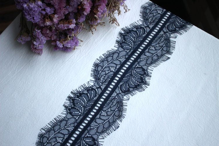 Eyelash Color Lace Trim Width 10 cm CL0037-Lace Fabric Shop