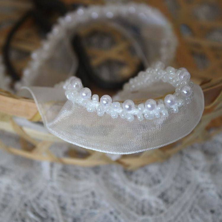 Colorful Beaded Lace Trim Mesh Belt BT0103-Lace Fabric Shop