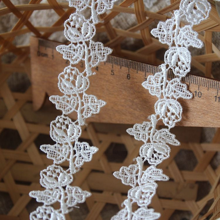 Narrow Hollow Lace Trim Width 2 cm LT0359-Lace Fabric Shop