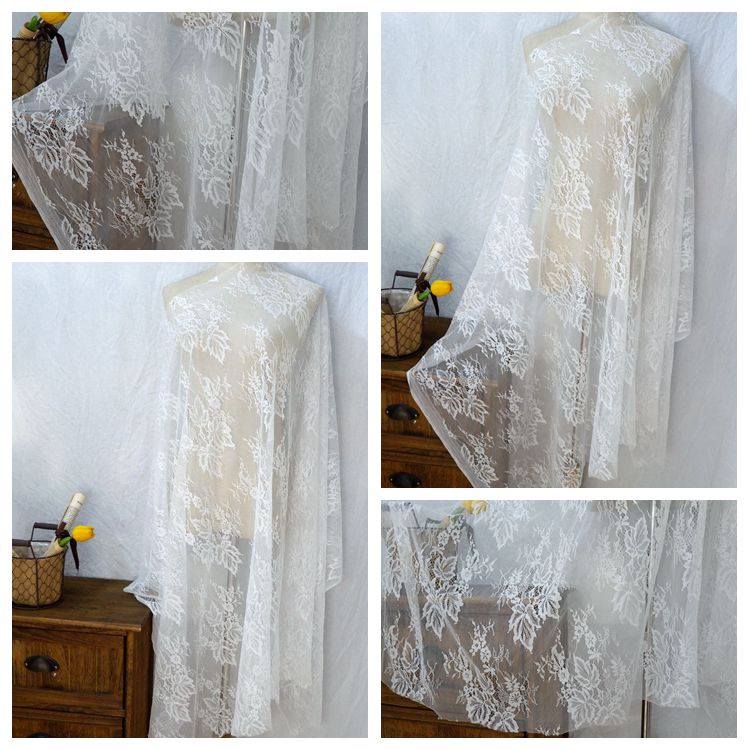 Leaf Chantilly Lace Width 150 cm CHL0054-Lace Fabric Shop