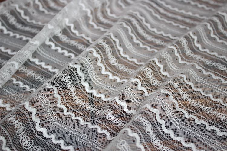 Stripe Chantilly Lace Textile Width 150 cm CHL0123-Lace Fabric Shop