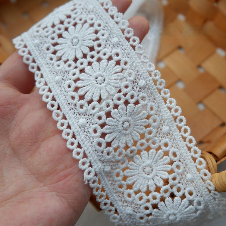 3D White Lace Trim Width 2-5 cm LT0114