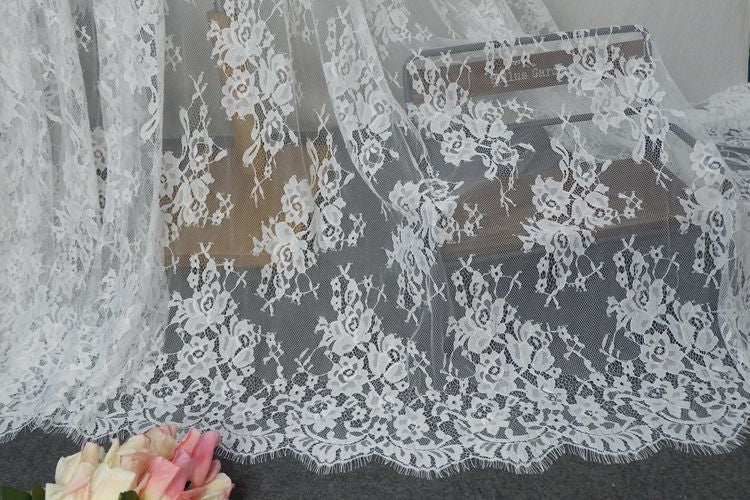 Evening Dress Chantilly Lace Width 150 cm CHL0102-Lace Fabric Shop