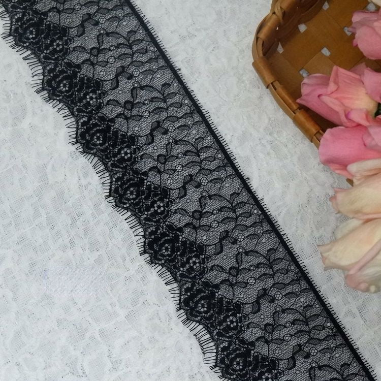 Chantilly Lace Trim Width 10-21 cm LT0039-Lace Fabric Shop