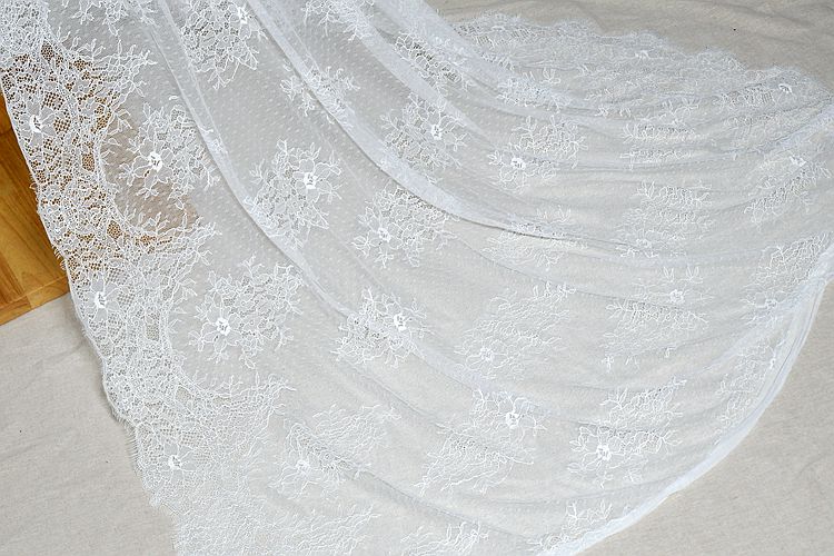 Thin Chantilly Lace Width 120cm CHL0003-Lace Fabric Shop