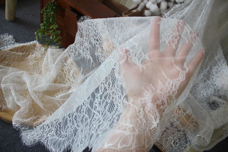 Summer Eyelash Lace Trim Width 47 cm LT0367-Lace Fabric Shop