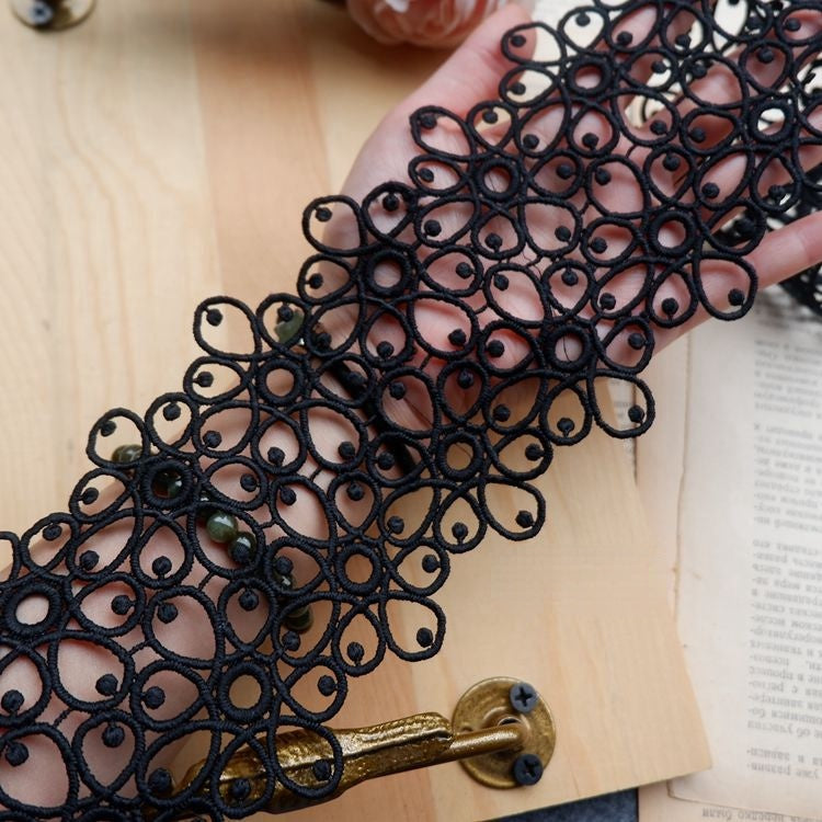 3D Lace Trim Fabric Width 8-9 cm LT0116-Lace Fabric Shop