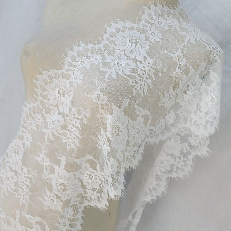 Hem Lace Trim Material Width 19-27 cm LT0240-Lace Fabric Shop