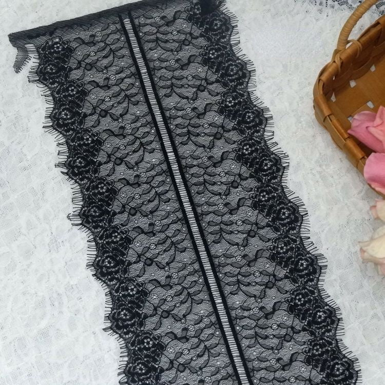 Chantilly Lace Trim Width 10-21 cm LT0039-Lace Fabric Shop