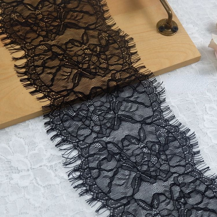 Thin Lace Trim Fabric Width 16-18 cm LT0139-Lace Fabric Shop