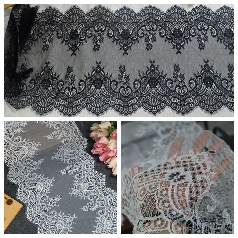 High Density Lace Trim Width 40 cm LT0046-Lace Fabric Shop