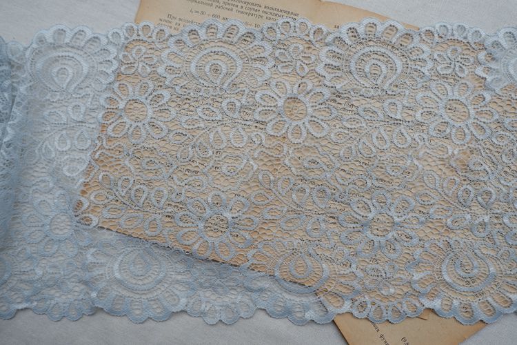 Stretch Color Lace Trim Width 21 cm CL0023-Lace Fabric Shop