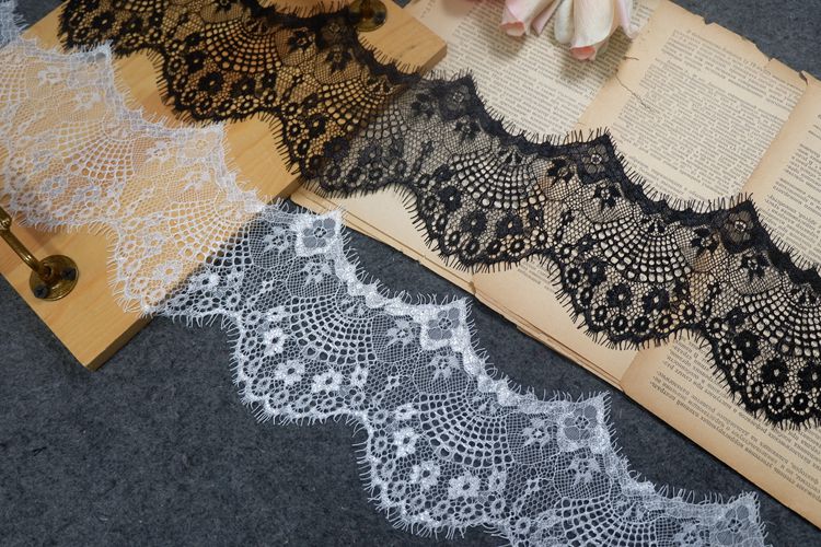 Hollow Chantilly Lace Trims Width 6-10 cm LT0288-Lace Fabric Shop