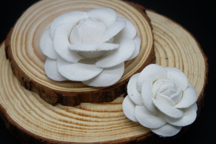 3D Camellia Hat Bag Sweater Brooch BTA0015-Lace Fabric Shop