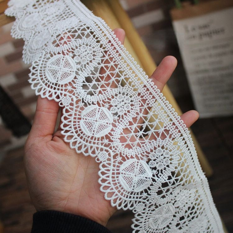 Hollow Leaf Lace Trims Width 6-9 cm LT0346-Lace Fabric Shop