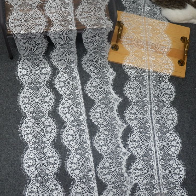 Chantilly Lace Trim Width 10-20 cm LT0055-Lace Fabric Shop