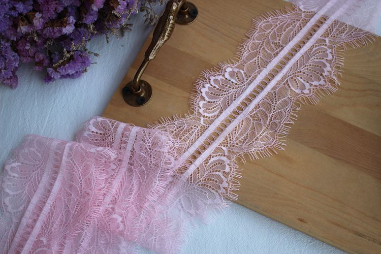 Eyelash Color Lace Trim Width 10 cm CL0037-Lace Fabric Shop